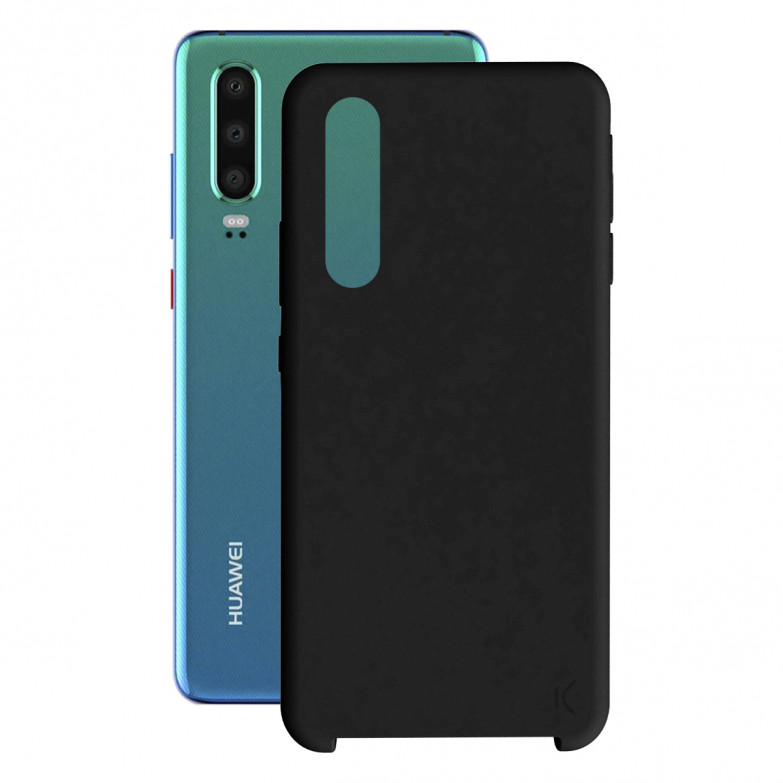 KSIX Soft Silicone Case For Huawei P30 Black