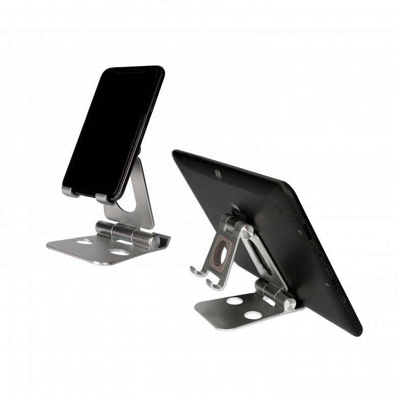 Swivel Holder For Mobile Phone And Tablet Silver