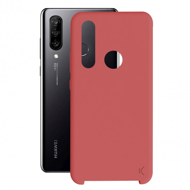 Funda para Huawei P30 Lite, Semirrígida, Rojo