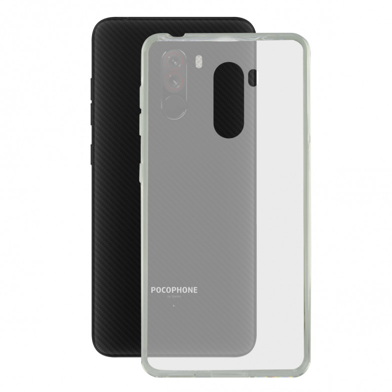 Funda para Xiaomi Pocophone F1, Semirrígida, Transparente