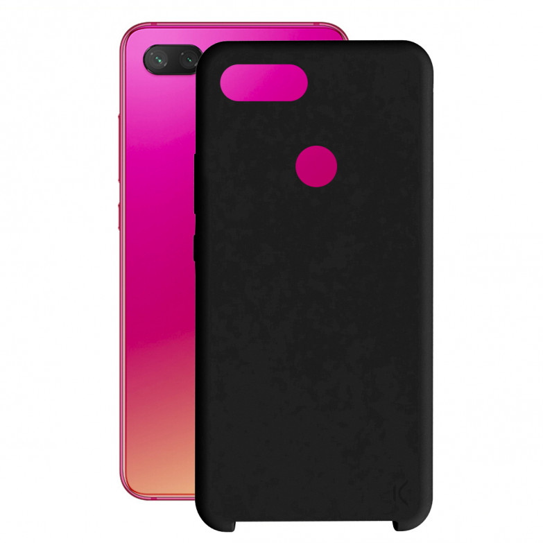 Funda para Xiaomi Mi 8 Lite, Semirrígida, Negro