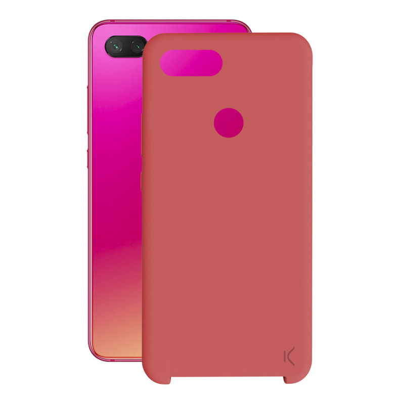 KSIX Soft Silicone Case For Xiaomi Mi 8 Lite Red