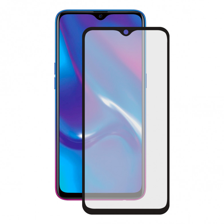 KSIX Extreme 2.5d Protector Tempered Glass 9h With Edge For Oppo Rx17 Neo, Rx17 Pro Black (1 Unit)