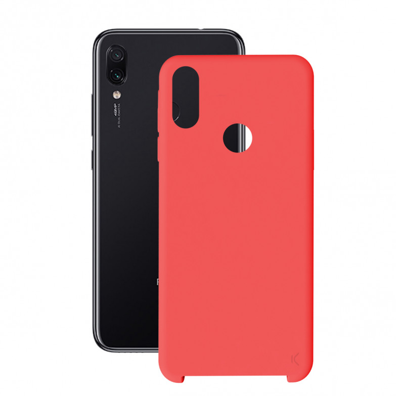 KSIX Soft Silicone Case For Xiaomi Redmi 7 Red