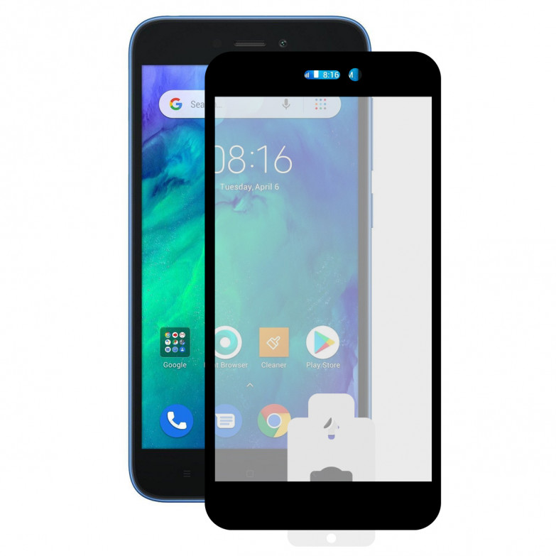 KSIX Extreme 2.5d Protector Tempered Glass 9h With Edge For Xiaomi Redmi Go Black (1 Unit)