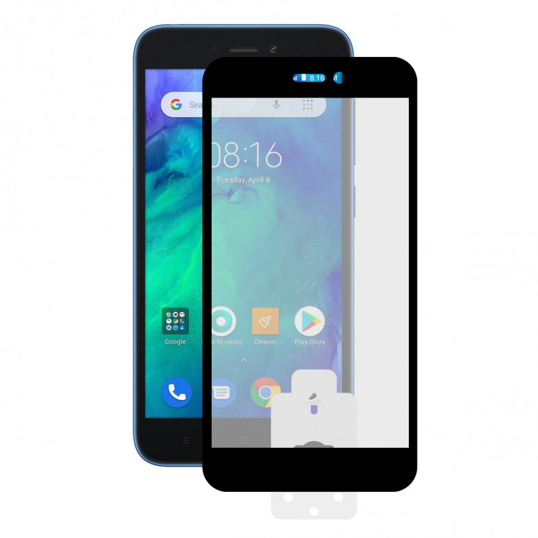 KSIX Machine 2.5d Protector Tempered Glass 9h With Edge For Xiaomi Redmi Go Black (1 Unit)