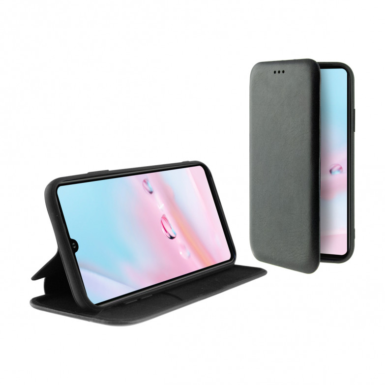 Funda con tapa para Huawei P30 Pro, Rígida, Negro