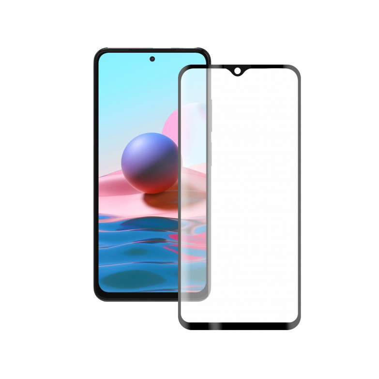 KSIX Extreme 2.5d Protector For Xiaomi Redmi Note 10, 10s Tempered Glass 9h With Black Edge (1 Unit)