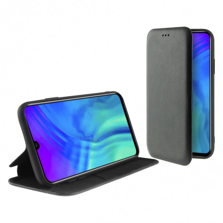 Funda con tapa para Honor 20 Lite, Rígida, Negro