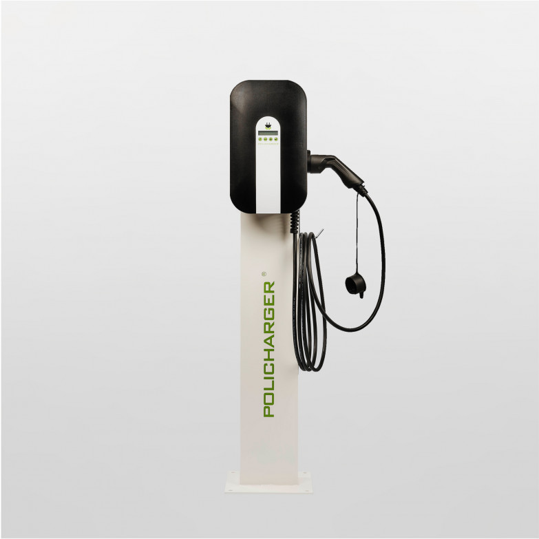 Electric car charger Policharger KSIX NW-T2 + T2 5m Charging cable, Single-phase, 7.4Kw, Protections not included