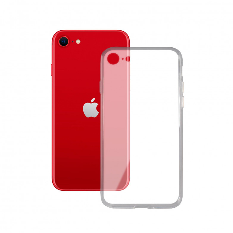 Funda para iPhone SE 2022, SE 2020, 8 y 7, Semirrígida, Transparente