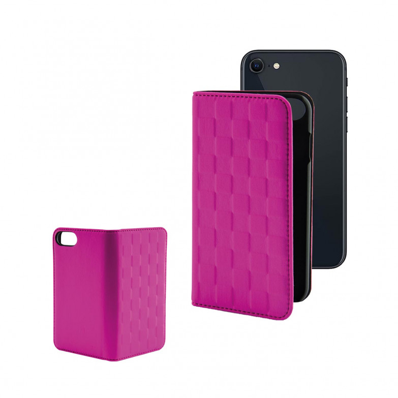 KSIX Soft Folio Case For Iphone SE 2022, SE 2020, 8 and 7, Fuchsia