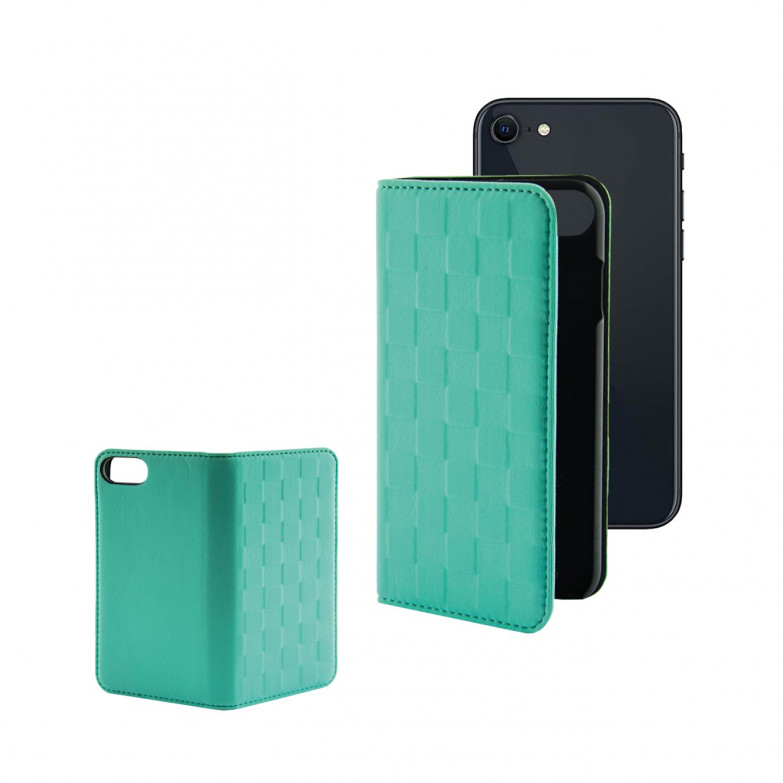 KSIX Soft Folio Case For Iphone SE 2022, SE 2020, 8 and 7, Turquoise