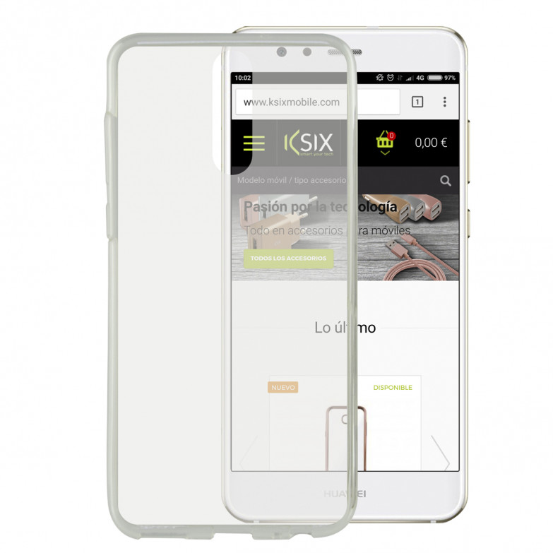 Funda para Huawei Mate 10 Lite, Flexible, Transparente