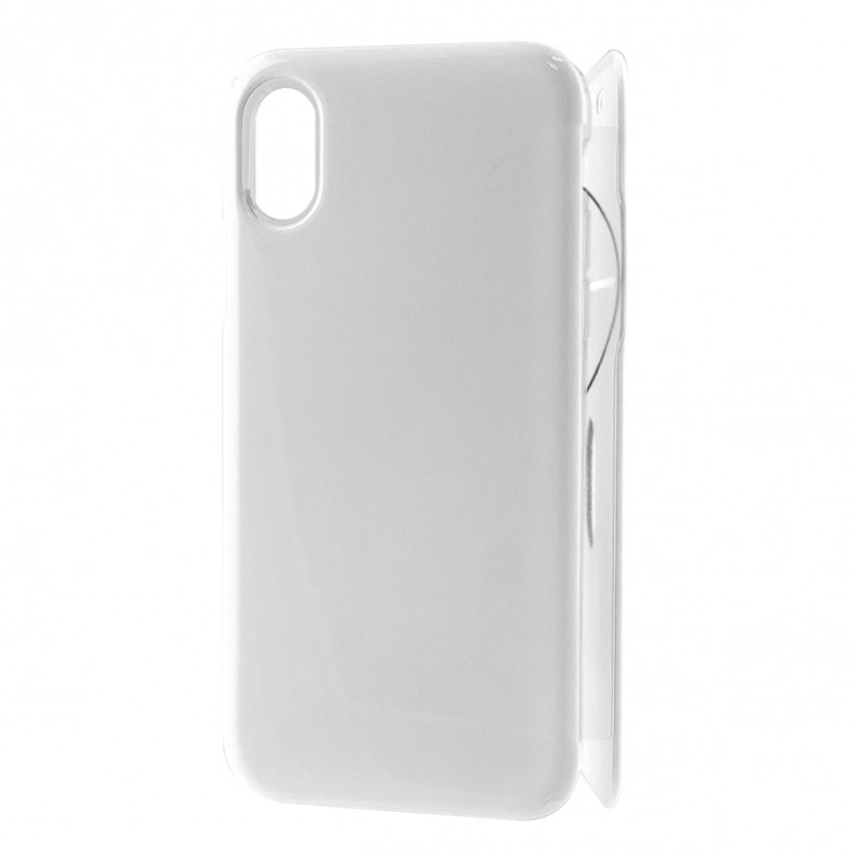 Funda para iPhone X, iPhone XS, Semirrígida, Blanco