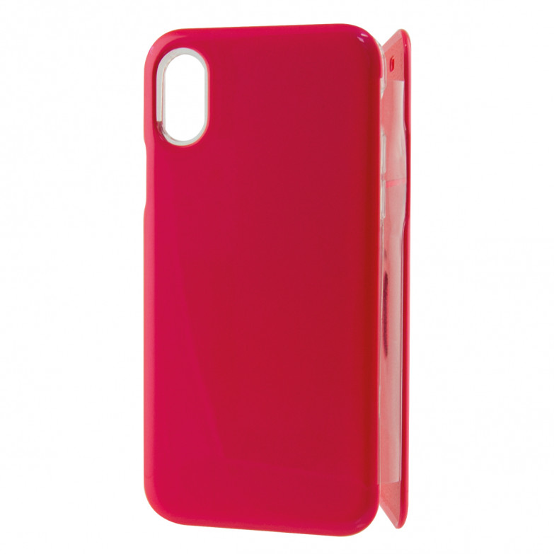 KSIX Hard Folio Case Tpu For Iphone X, Xs Pink