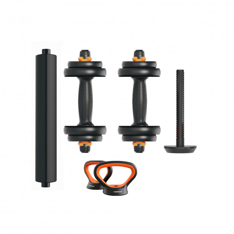 Xiaomi Fed 10 Kg Dumbbell + Barbell + Kettlebell Kit V2