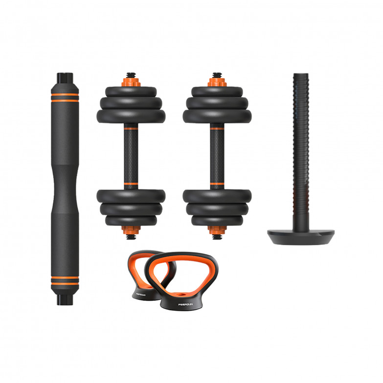 Xiaomi Fed 20 Kg Dumbbell + Barbell + Kettlebell Kit