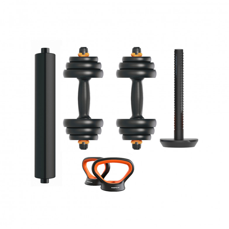 Xiaomi Fed 20 Kg Dumbbell + Barbell + Kettlebell Kit V2