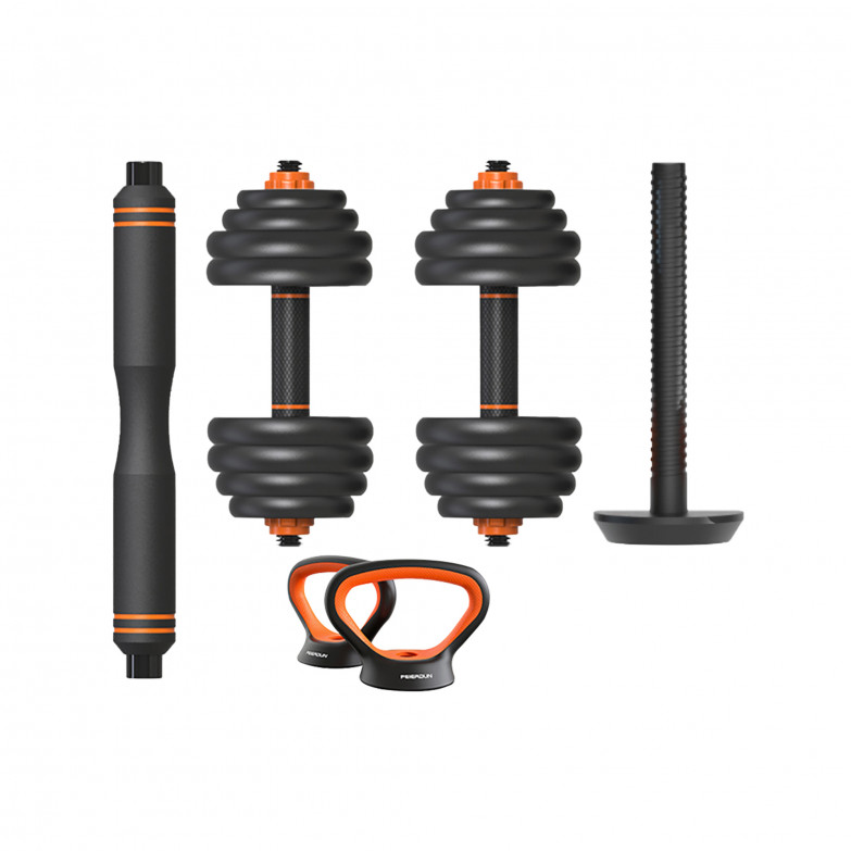 Xiaomi Fed 40 Kg Dumbbell + Barbell + Kettlebell Kit