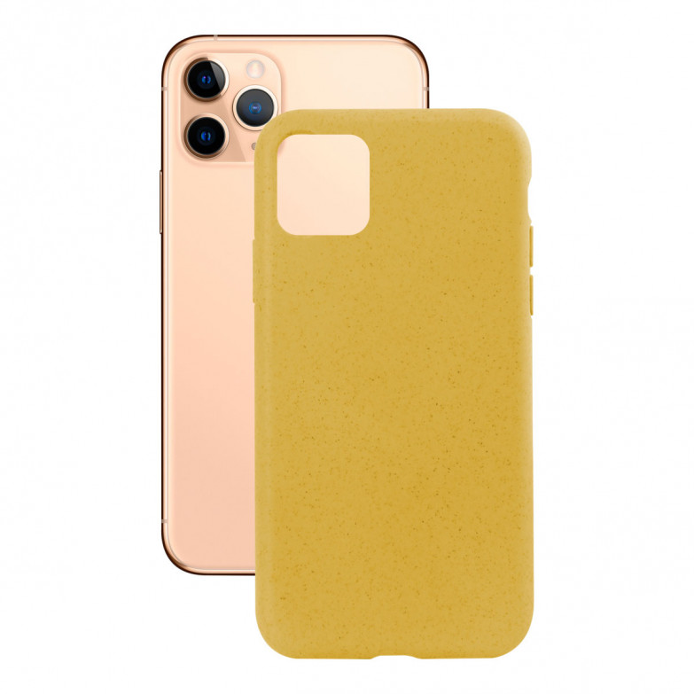 Funda Ecológica para iPhone 11 Pro, Semirrígida, Amarillo