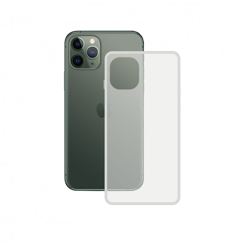 Funda semirrígida para iPhone 11 Pro, Laterales reforzados, Rígida, Compatible con carga inalámbrica, Transparente