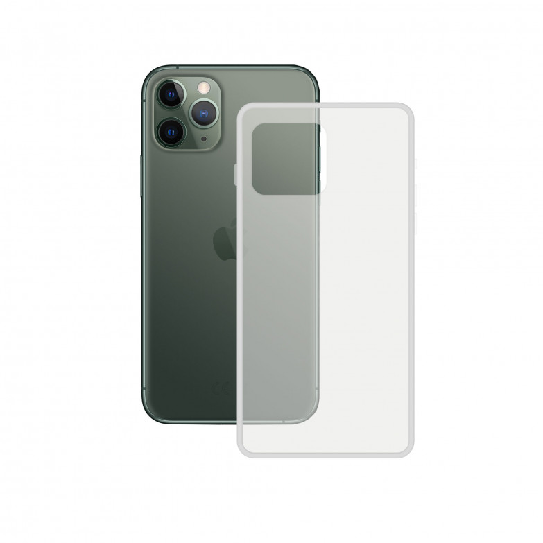 Funda semirrígida para iPhone 11 Pro, Laterales reforzados, Rígida, Compatible carga inalámbrica, Transparente, Packaging free