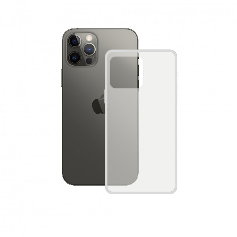 Funda semirrígida para iPhone 12/ 12 Pro, Laterales reforzados, Compatible con carga inalámbrica, Transparente, Packaging free