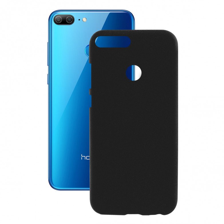 Funda para Honor 9 Lite, Flexible, Tacto rugoso, Negro