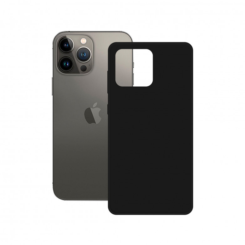 Funda acabado mate para iPhone 14 Pro Max, Antirralladuras y antihuellas, Compatible con carga inalámbrica, Negro