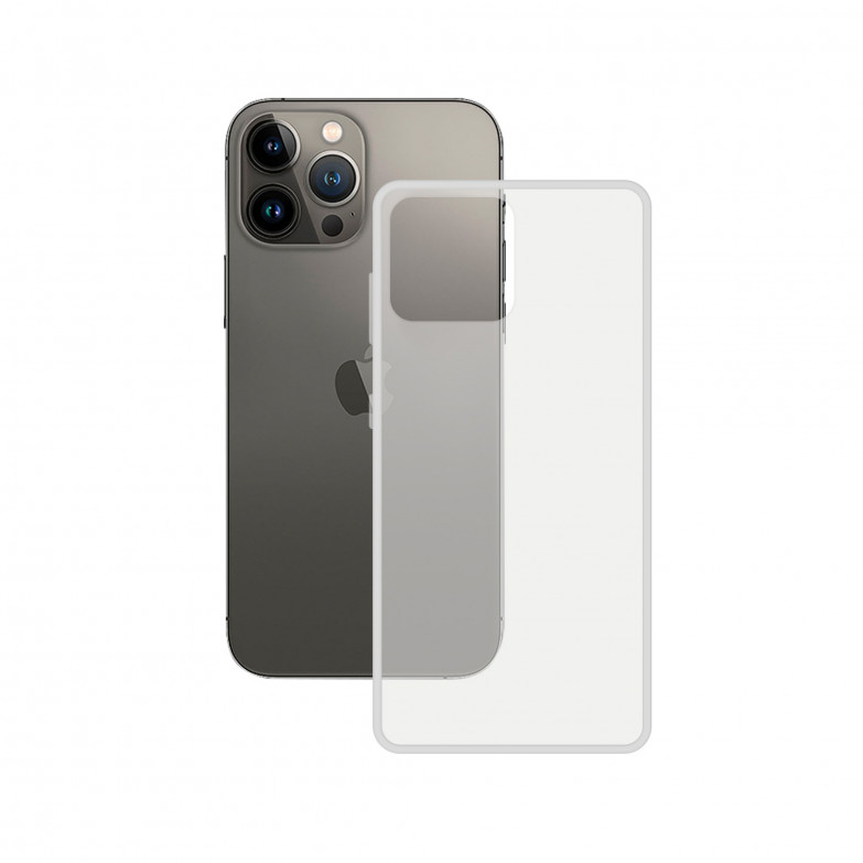 Funda semirrígida para iPhone 14 Pro Max, Laterales reforzados, Rígida, Compatible con carga inalámbrica, Packaging Free