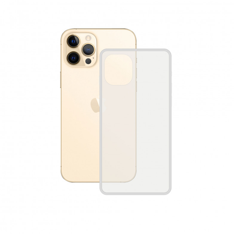 Funda semirrígida para iPhone 12/12 Pro, Laterales reforzados, Rígida, Compatible con carga inalámbrica, Transparente