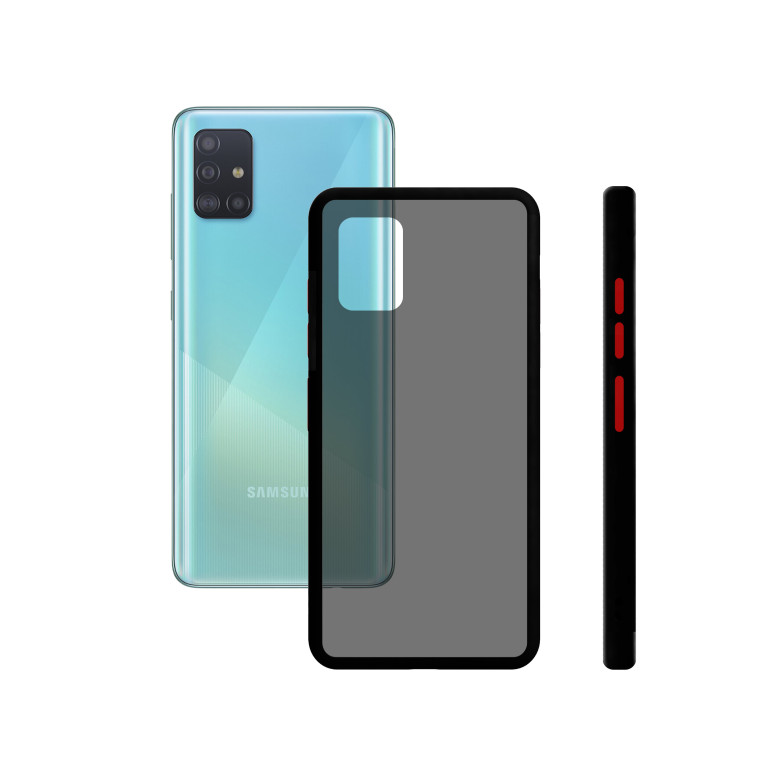 Funda para Samsung Galaxy A51, Semirrígida, Negro