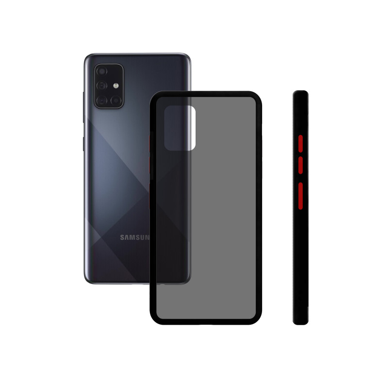 Funda para Samsung Galaxy A71, Semirrígida, Negro