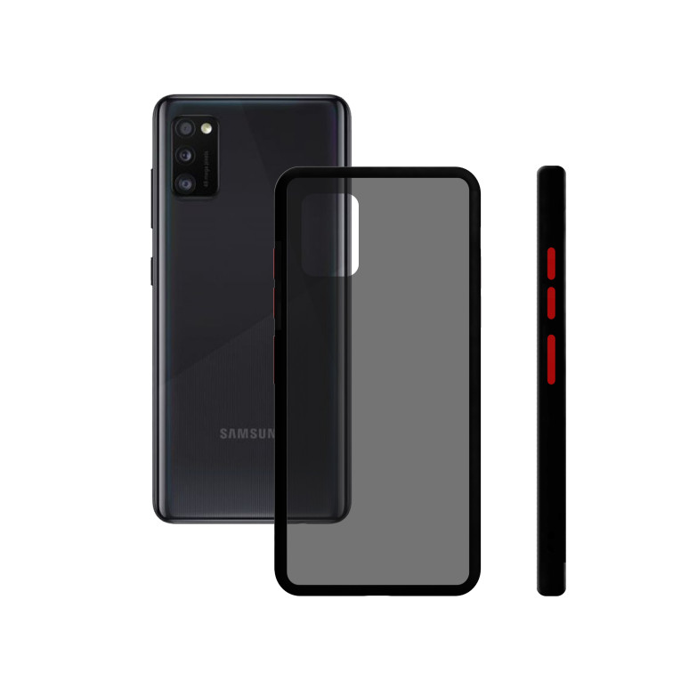 Duo Soft Cam Protect Case KSIX For Galaxy A41 Black