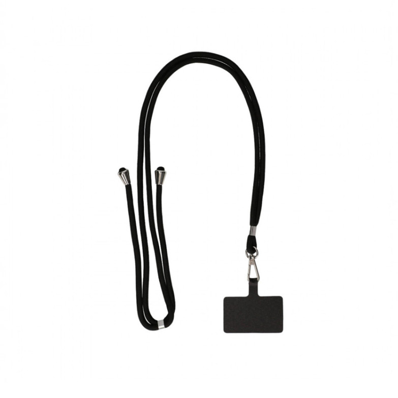 Colgante para móvil Universal con tarjeta adaptadora, largo 160 cm, Negro