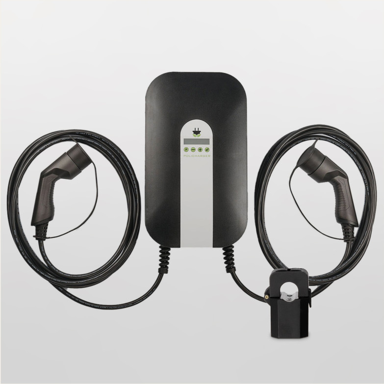 Policharger NW-DBLT2 electric vehicle charger, 7,4 kW, 5 m T2 hoses, Dynamic charge regulation