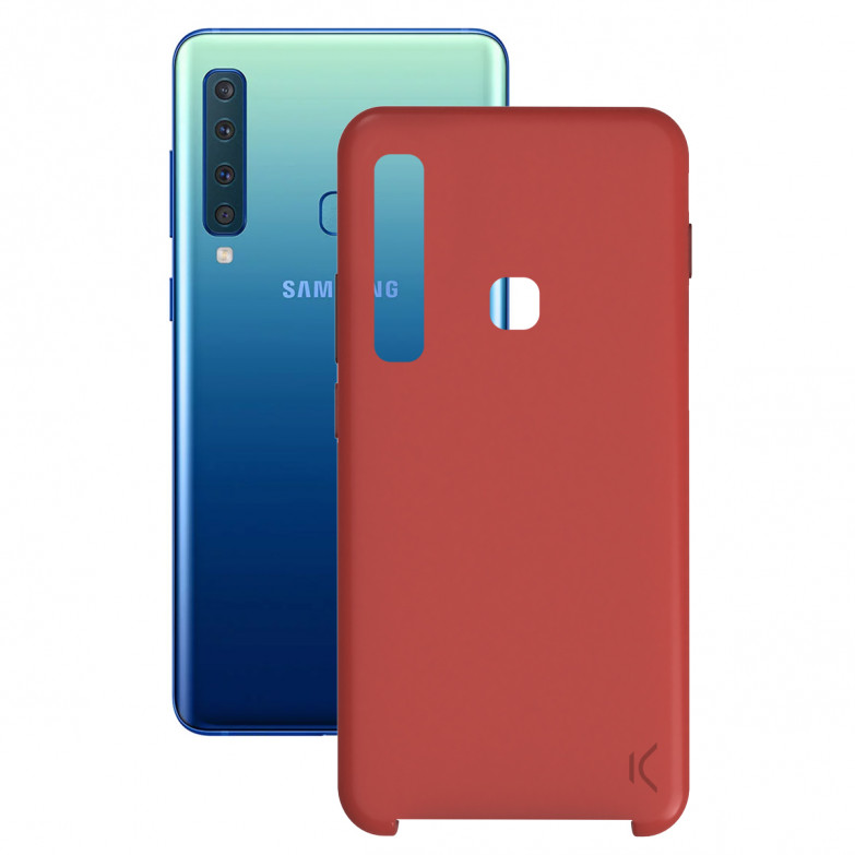 KSIX Soft Silicone Case For Galaxy A9 2018 Red