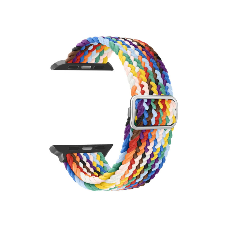 Correa intercambiable trenzada de nylon compatible con Apple Watch 42/44/45mm y KSIX Urban 4 y Urban Plus, Multicolor