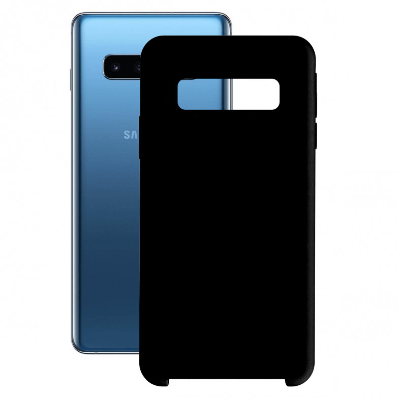 Funda para Samsung Galaxy S10, Semirrígida, Negro