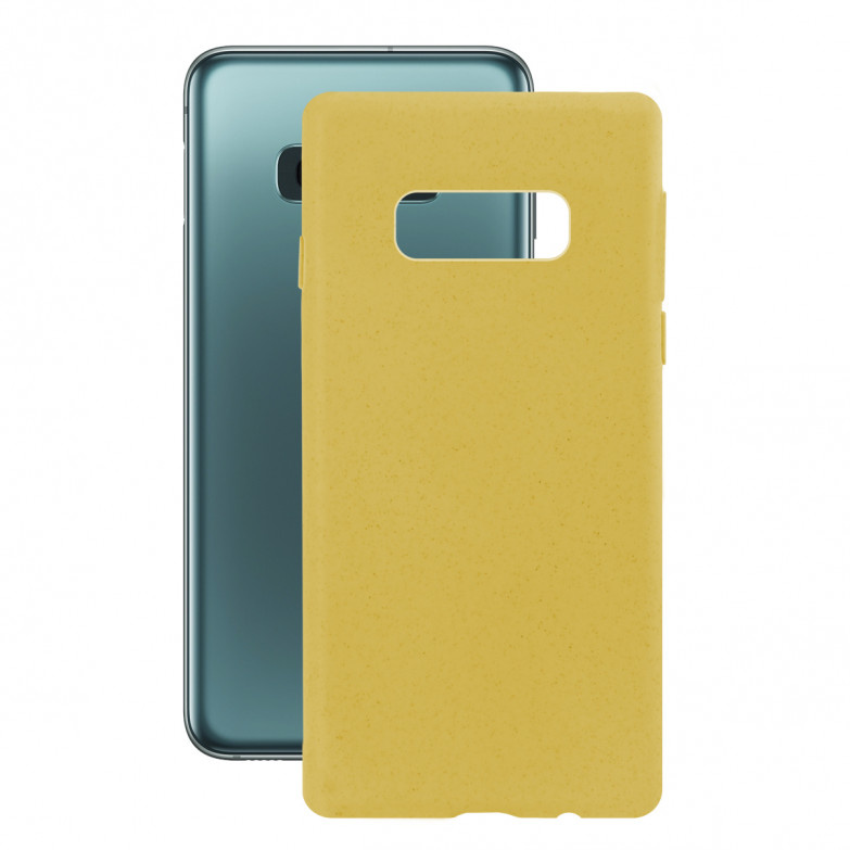 Funda Ecológica para Samsung Galaxy S10E, Semirrígida, Amarillo