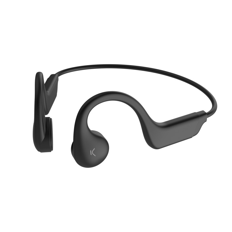 KSIX Astro sport wireless headphones, Bone conduction, 7 h autonomy, Touch control, Calls, Voice assistants, Black