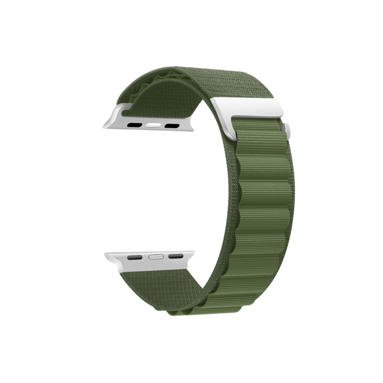 Correa intercambiable de nylon compatible con Apple Watch 42/44/45mm y KSIX Urban 4 y Urban Plus, Verde