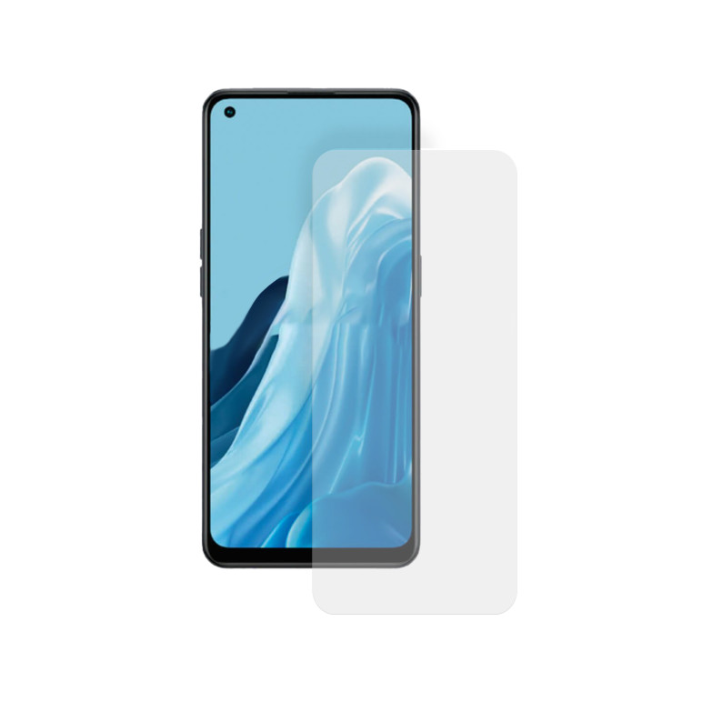 Protector de pantalla para Oppo Reno 8 Lite 5G, Vidrio templado, Resistencia 9H, Grosor 0,3 mm, Borde negro, Transparente