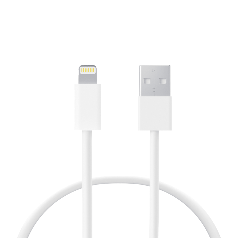 USB-A to Lightning Contact 12 W charge and data cable, 1 m, White