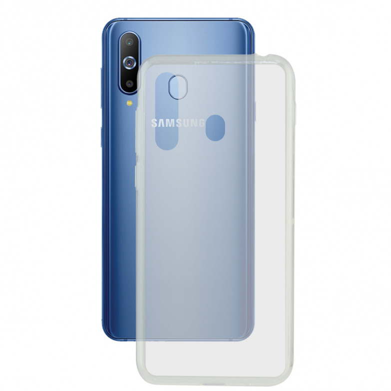 Funda para Samsung Galaxy A8S, Semirrígida, Transparente