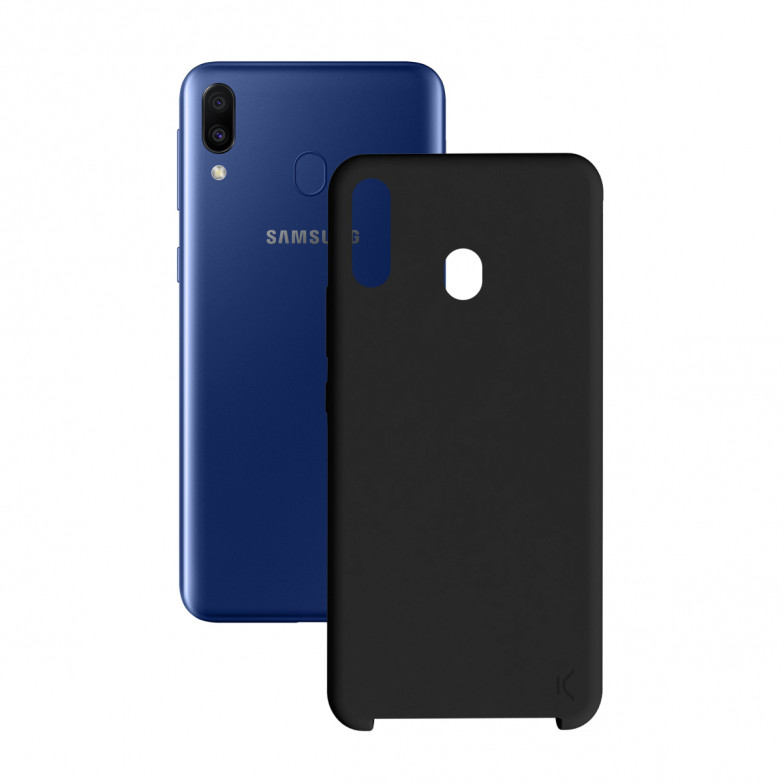 KSIX Soft Silicone Case For Galaxy M20 Black