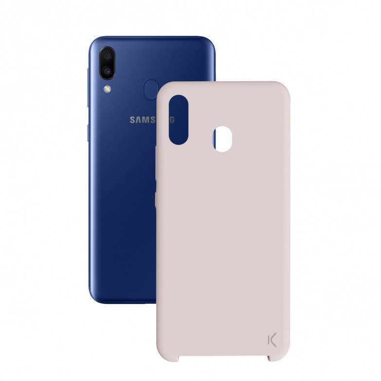 Funda para Samsung Galaxy A8S, Semirrígida, Rosa