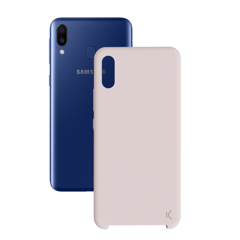 KSIX Soft Silicone Case For Galaxy M10 Rose