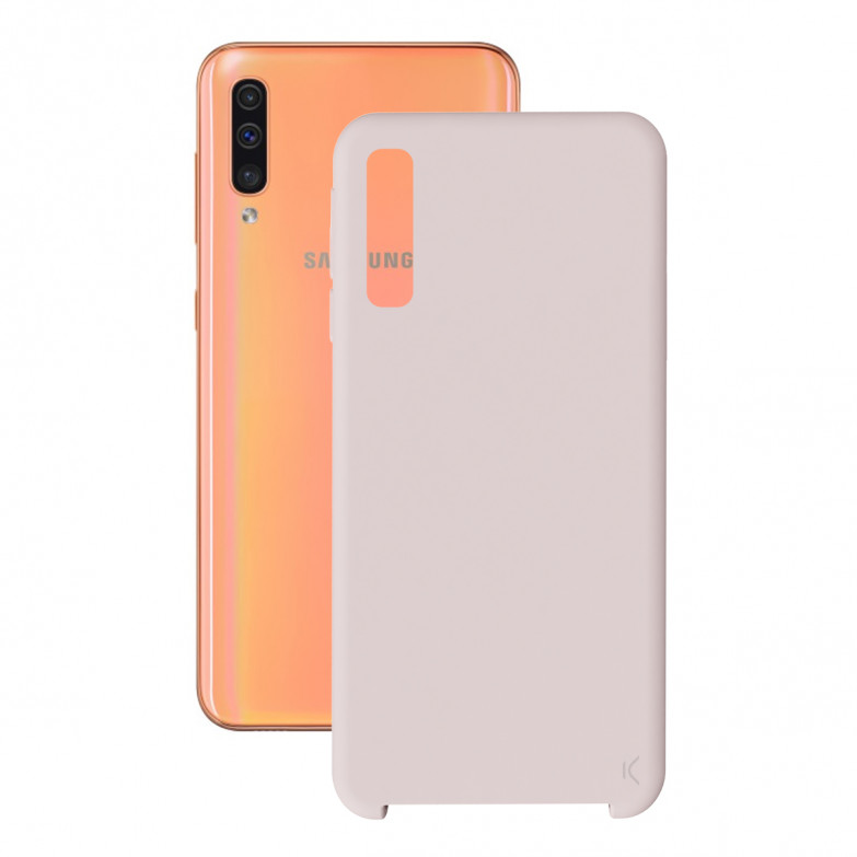 Funda para Samsung Galaxy A70, Semirrígida, Rosa